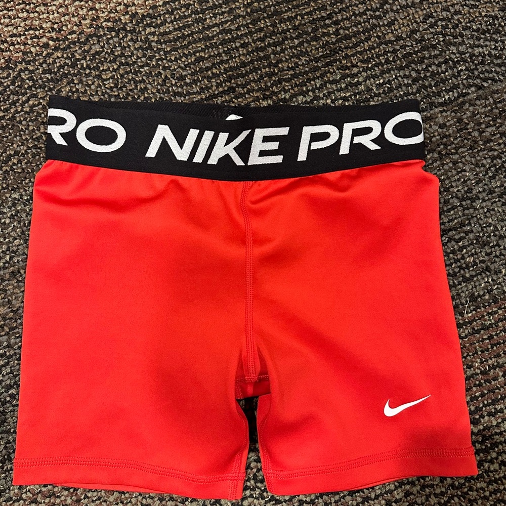 Nike Red and Black Performance Shorts